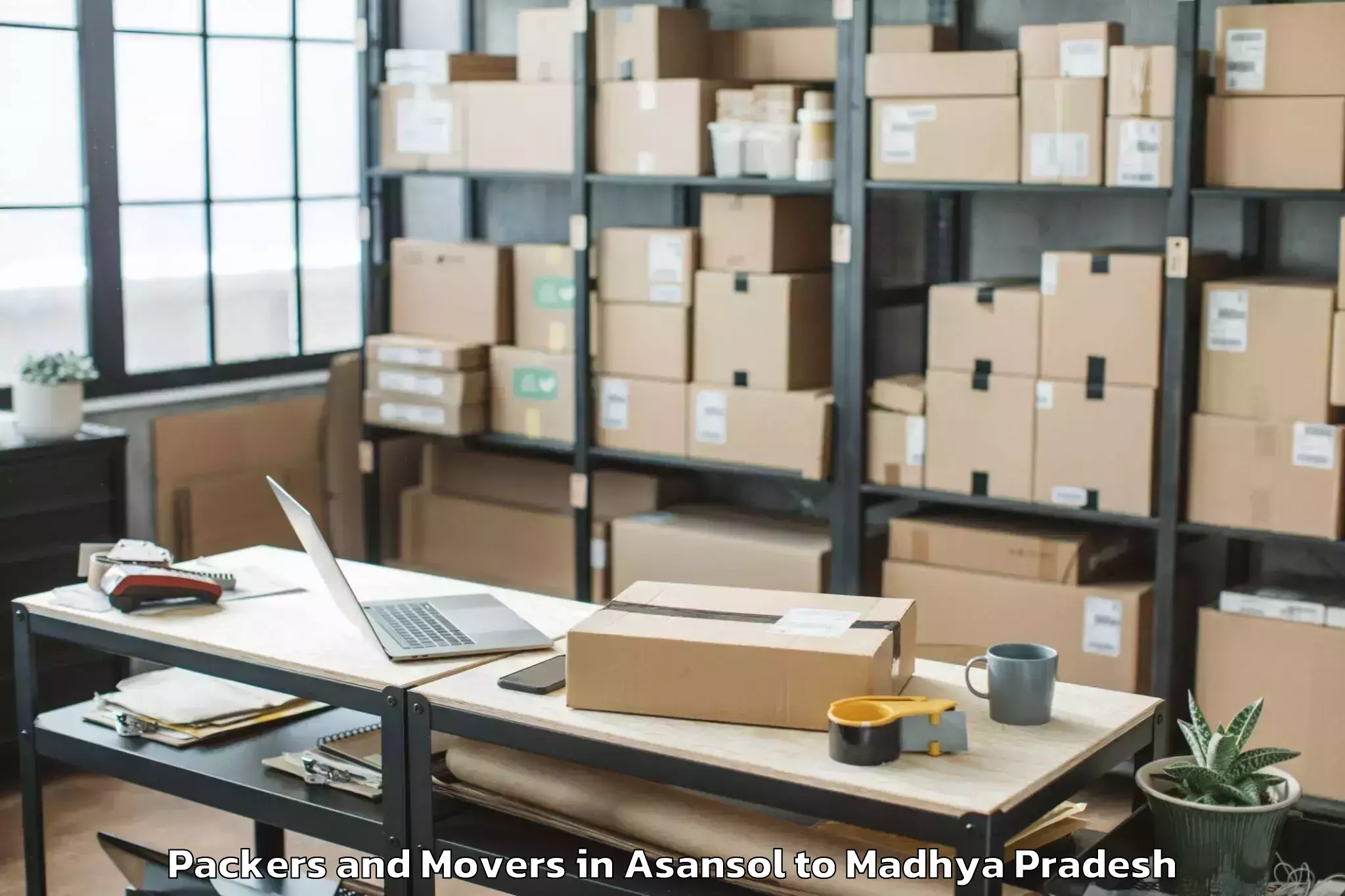 Trusted Asansol to Bhel Bhopal Packers And Movers